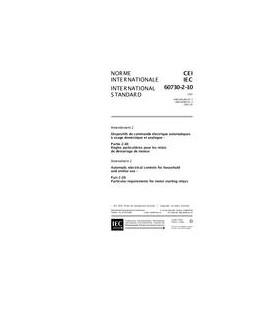 IEC 60730-2-10 Amd.2 Ed. 1.0 b:2001
