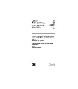 IEC 60728-5 Ed. 1.0 b:2001