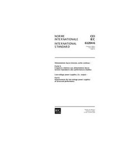 IEC 61204-6 Ed. 1.0 b:2000