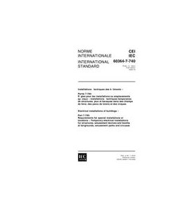 IEC 60364-7-740 Ed. 1.0 b:2000