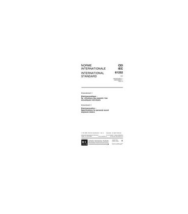 IEC 61252 Amd.1 Ed. 1.0 b:2000