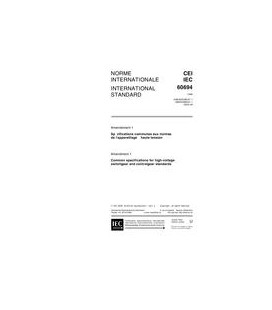 IEC 60694 Amd.1 Ed. 2.0 b:2000