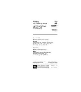 IEC 60034-7 Amd.1 Ed. 2.0 b:2000