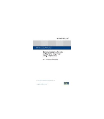 BS PD IEC/TR 61850-1:2013