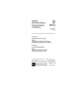 IEC 60254-2 Amd.1 Ed. 3.0 b:2000