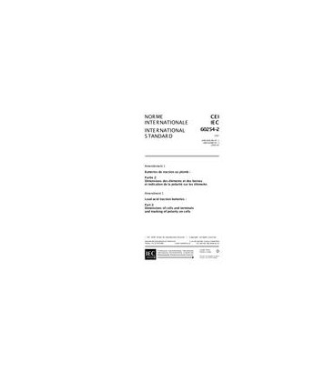 IEC 60254-2 Amd.1 Ed. 3.0 b:2000
