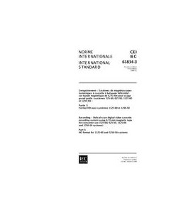 IEC 61834-3 Ed. 1.0 b:1999