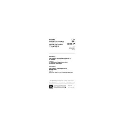 IEC 60317-27 Amd.1 Ed. 3.0 b:1999