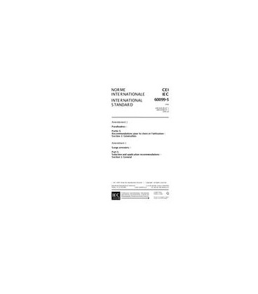IEC 60099-5 Amd.1 Ed. 1.0 b:1999