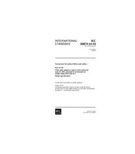 IEC 60874-14-10 Ed. 1.0 en:1999