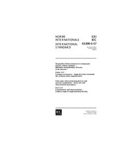 IEC 61300-3-17 Ed. 2.0 b:1999