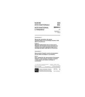IEC 60444-1 Amd.1 Ed. 2.0 b:1999
