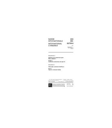 IEC 61754-4 Amd.1 Ed. 1.0 b:1999