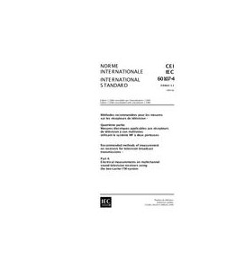IEC 60107-4 Ed. 1.1 b:1999