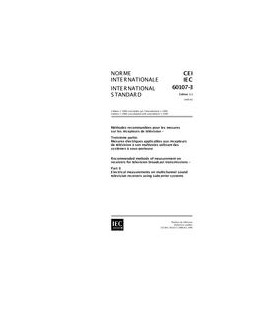 IEC 60107-3 Ed. 1.1 b:1999