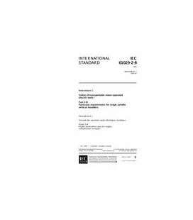 IEC 61029-2-8 Amd.1 Ed. 1.0 en:1999