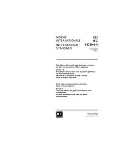 IEC 61280-1-3 Ed. 1.0 b:1998