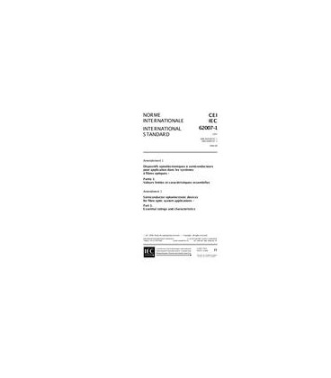 IEC 62007-1 Amd.1 Ed. 1.0 b:1998