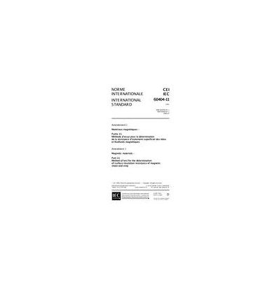 IEC 60404-11 Amd.1 Ed. 1.0 b:1998