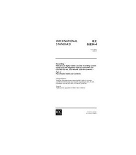 IEC 61834-4 Ed. 1.0 en:1998