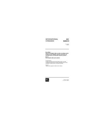 IEC 61834-4 Ed. 1.0 en:1998