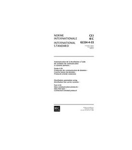 IEC 61334-4-33 Ed. 1.0 b:1998