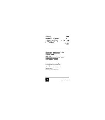 IEC 61334-4-33 Ed. 1.0 b:1998