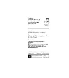 IEC 60439-5 Amd.1 Ed. 1.0 b:1998