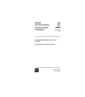 IEC 60849 Ed. 2.0 b:1998