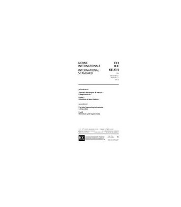 IEC 61143-1 Amd.1 Ed. 1.0 b:1997