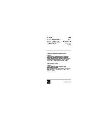 IEC 61196-3-3 Ed. 1.0 b:1997