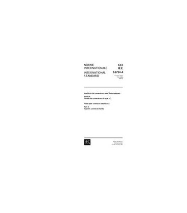 IEC 61754-4 Ed. 1.0 b:1997