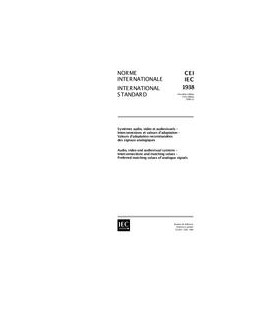 IEC 61938 Ed. 1.0 b:1996