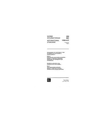 IEC 61334-4-41 Ed. 1.0 b:1996