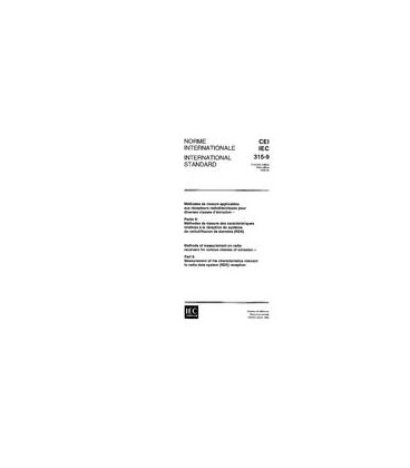 IEC 60315-9 Ed. 1.0 b:1996