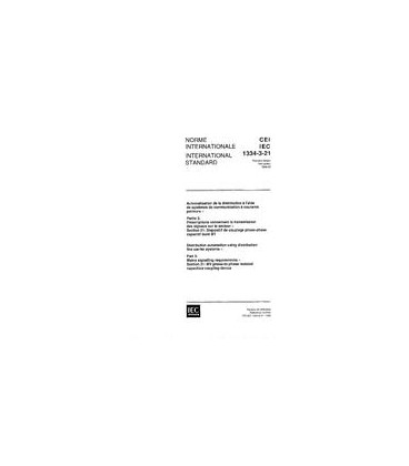 IEC 61334-3-21 Ed. 1.0 b:1996