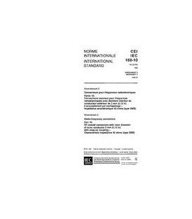 IEC 60169-10 Amd.2 Ed. 1.0 b:1996
