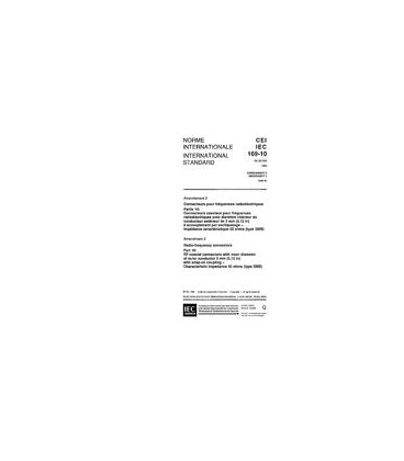 IEC 60169-10 Amd.2 Ed. 1.0 b:1996