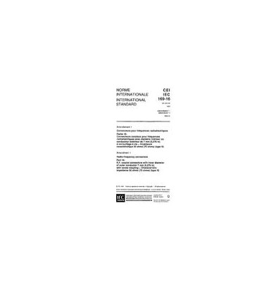 IEC 60169-16 Amd.1 Ed. 1.0 b:1996