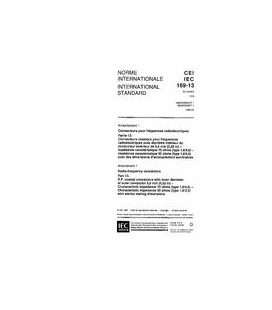 IEC 60169-13 Amd.1 Ed. 1.0 b:1996