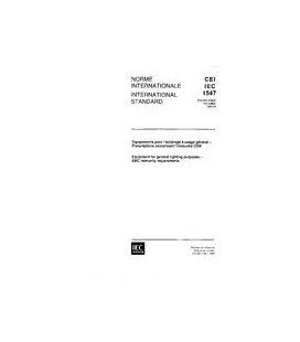 IEC 61547 Ed. 1.0 b:1995