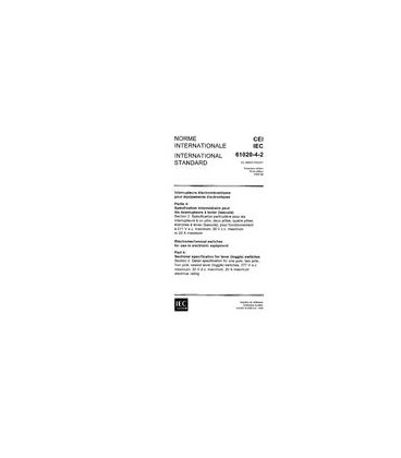 IEC 61020-4-2 Ed. 1.0 b:1995