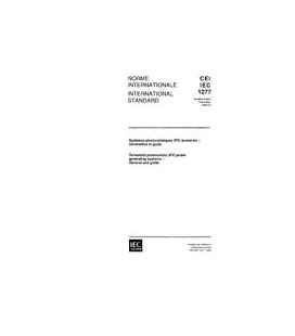 IEC 61277 Ed. 1.0 b:1995