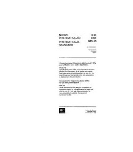 IEC 60603-13 Ed. 1.0 b:1995