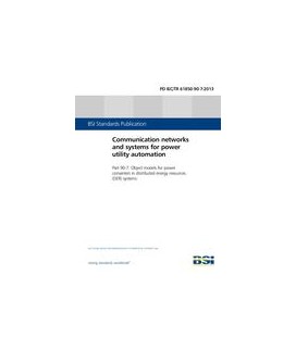 BS PD IEC/TR 61850-90-7:2013