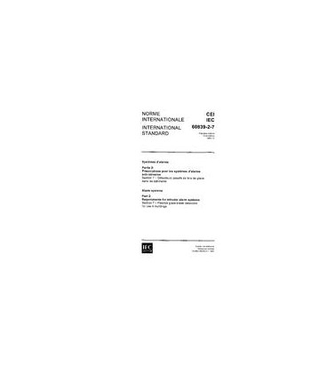IEC 60839-2-7 Ed. 1.0 b:1994