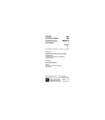 IEC 60268-12 Amd.2 Ed. 2.0 b:1994