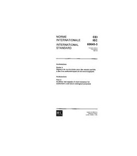 IEC 60645-3 Ed. 1.0 b:1994