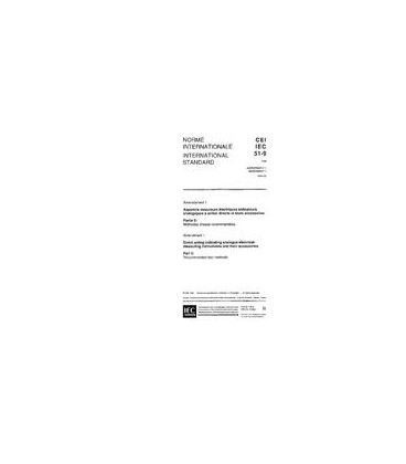 IEC 60051-9 Amd.1 Ed. 4.0 b:1994