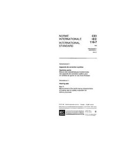 IEC 60118-7 Amd.1 Ed. 1.0 b:1994